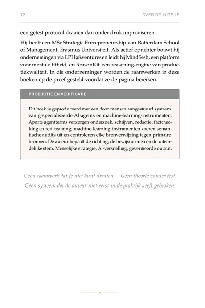 The Founder Sales System, gedrukte pagina: een getest protocol draaien dan onder druk improviseren.