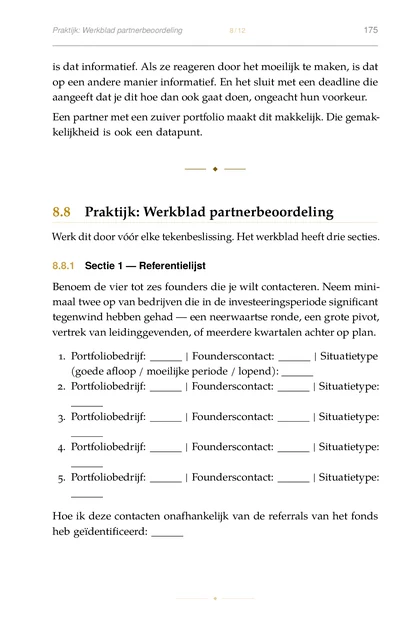 De Fundraising-Operator, gedrukte pagina: Hoe ik deze contacten onafhankelijk van de referrals van het fonds
