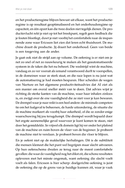 Het Mens-in-de-Lus Leven, gedrukte pagina: Op hun oefenschema dwalen ze terug naar de meest comfortabele