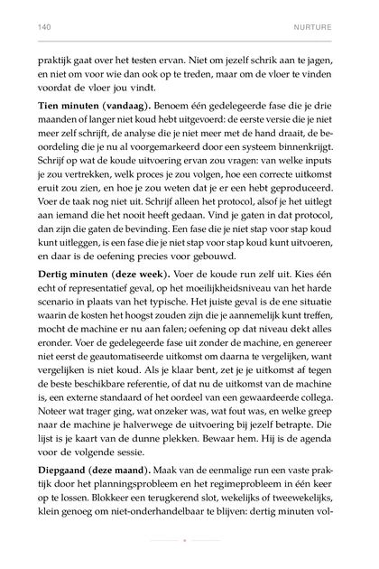 Het Mens-in-de-Lus Leven, gedrukte pagina: Tien minuten (vandaag). Benoem één gedelegeerde fase die je drie
