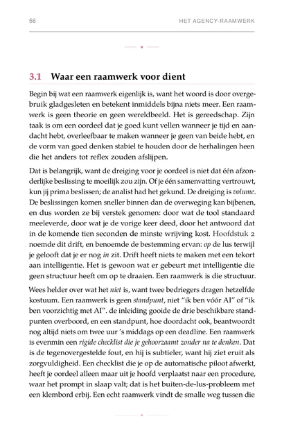 Het Mens-in-de-Lus Leven, gedrukte pagina: Begin bij wat een raamwerk eigenlijk is, want het woord is door overge-