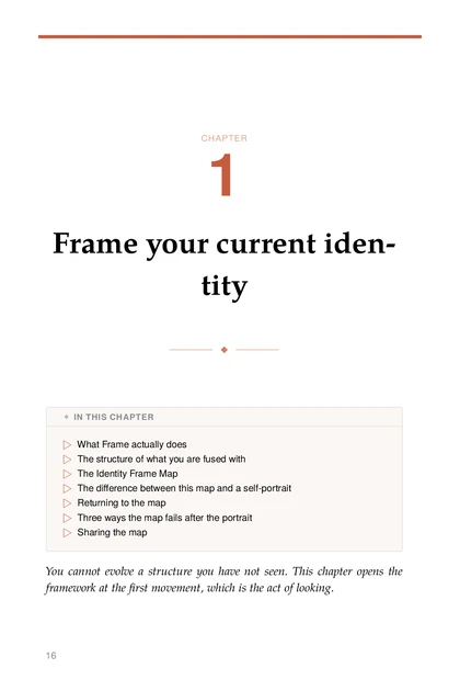 The Identity Forge, printed page: CHAPTER