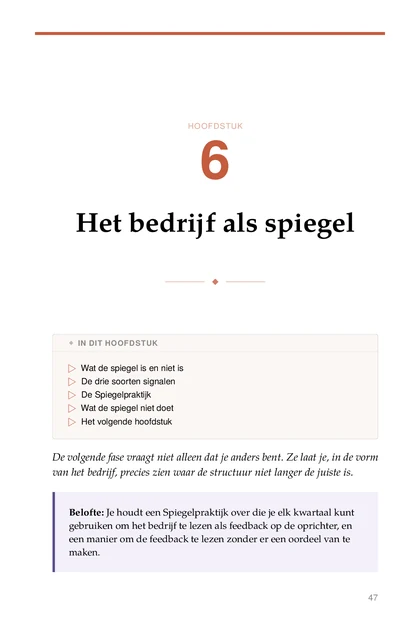 De Identiteitssmidse, gedrukte pagina: HOOFDSTUK
