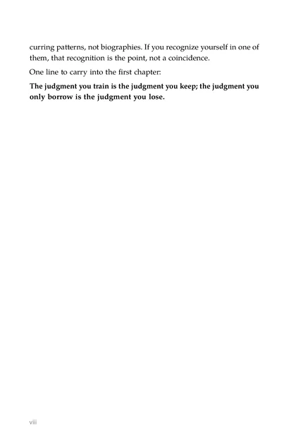 The Judgement Gym, printed page: them, that recognition is the point, not a coincidence.