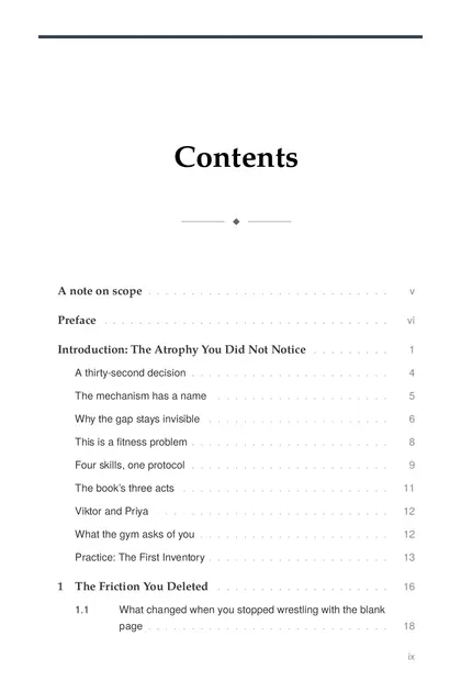The full table of contents