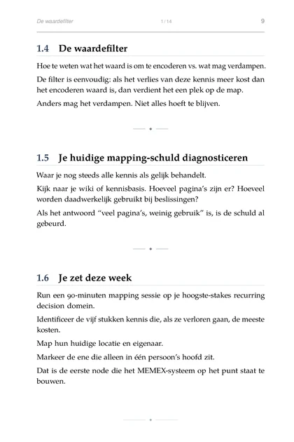 De Kennisschaal, gedrukte pagina: Run een 90-minuten mapping sessie op je hoogste-stakes recurring
