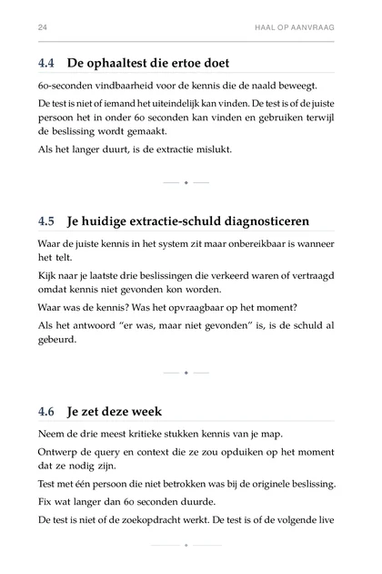 De Kennisschaal, gedrukte pagina: Waar was de kennis? Was het opvraagbaar op het moment?