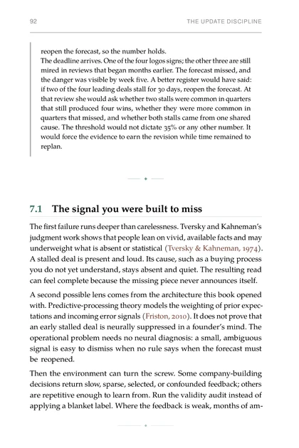 The Predictive Founder, printed page: Then the environment can turn the screw. Some company-building