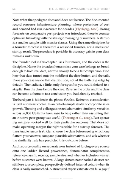 The Predictive Founder, printed page: Note what that pedigree does and does not license. The documented