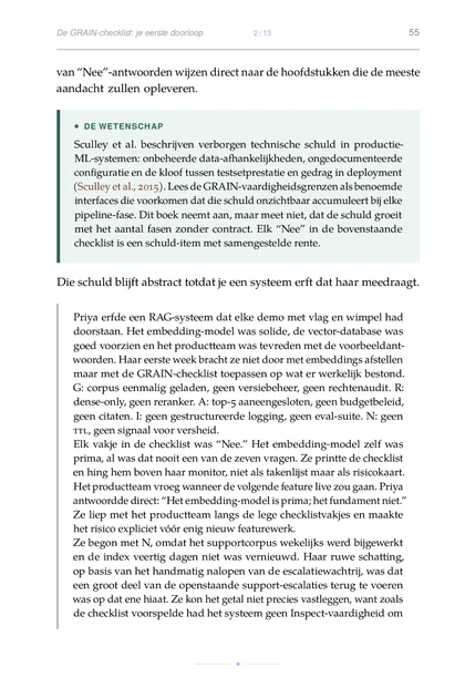 De RAG-engineer, gedrukte pagina: ML-systemen: onbeheerde data-afhankelijkheden, ongedocumenteerde