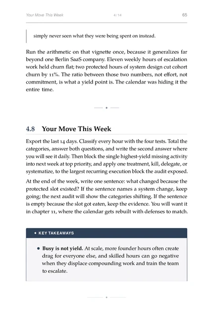 The Scale-Up Operator, printed page: Your Move This Week 4 14 65