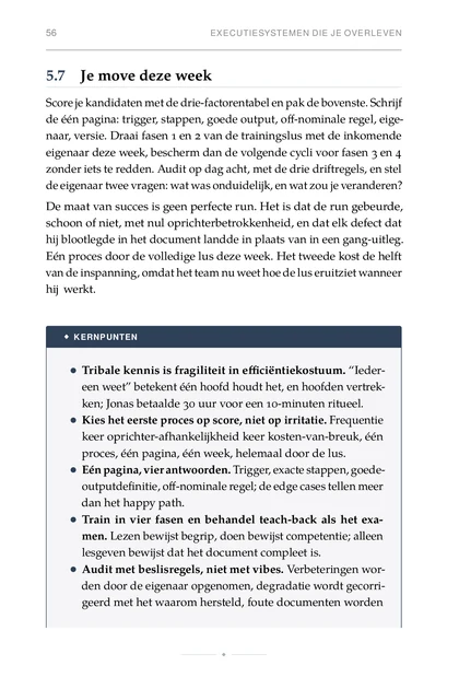 De Scale-up-operator, gedrukte pagina: Train in vier fasen en behandel teach-back als het exa-