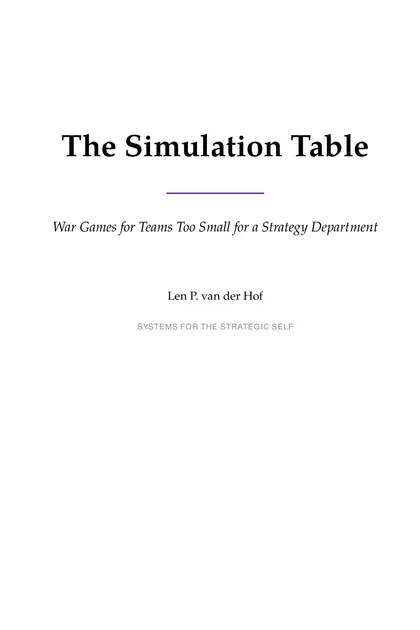 The book at a glance — title spread
