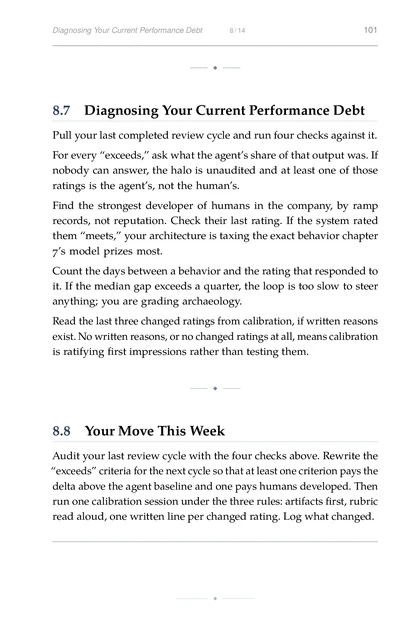 The Talent System, printed page: Find the strongest developer of humans in the company, by ramp