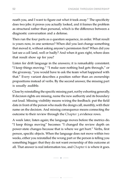 The Talent System, printed page: Then run the four parts as a question sequence, in order. What result