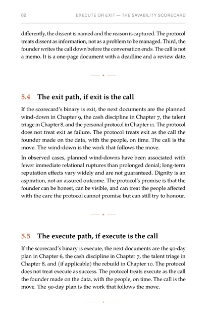 The Turnaround Protocol, printed page: In observed cases, planned wind-downs have been associated