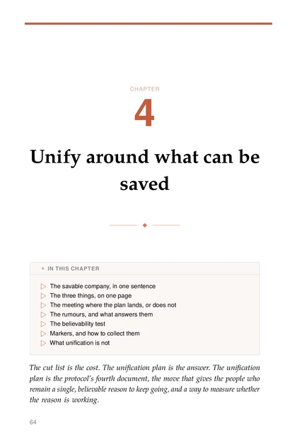 The Turnaround Protocol, printed page: CHAPTER