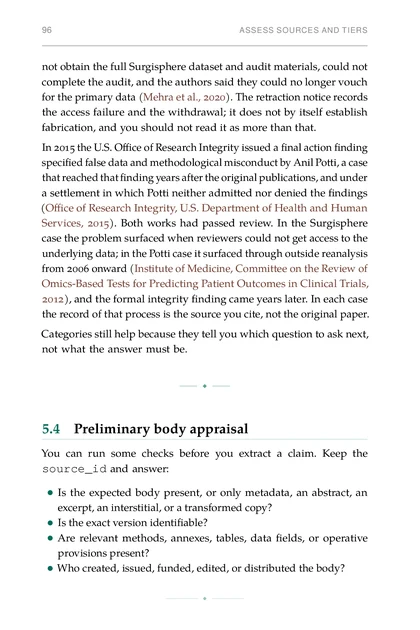 The Verified Research Loop, printed page: Is the exact version identifiable?