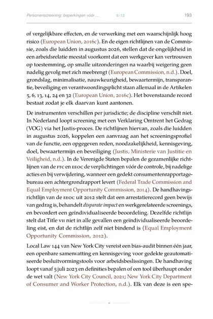 De Geverifieerde Research-Loop, gedrukte pagina: Equal Employment Opportunity Commission, 2014). De handhavings-
